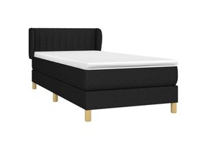 8720287407959 - Vidaxl - Boxspringbett mit Matratze Schwarz 80x200 cm Stoff