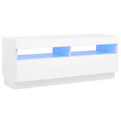 8720287492245 - vidaXL TV-Schrank mit LED-Beleuchtung 100x35x40 cm weiß