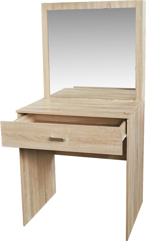 8720289505240 - Schminktisch - Braun - teilweise Massivholz - 80 x 160 x 50 cm 8720289505240 - Schminktisch - Braun - teilweise Massivholz - 80 x 160 x 50 cm