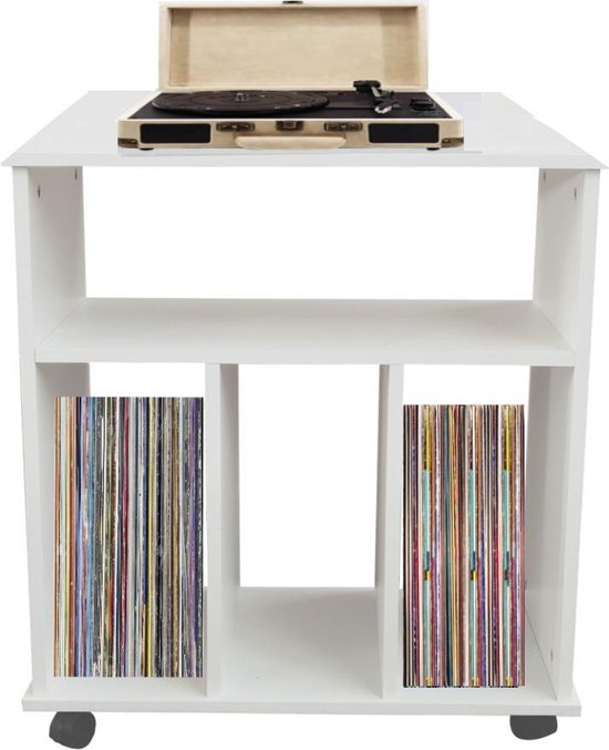 8720289507961 - Lp vinyl aufbewahrung schrank - bücherregal - aufbewahrung zeitschriften bücher schallplatten - weiß