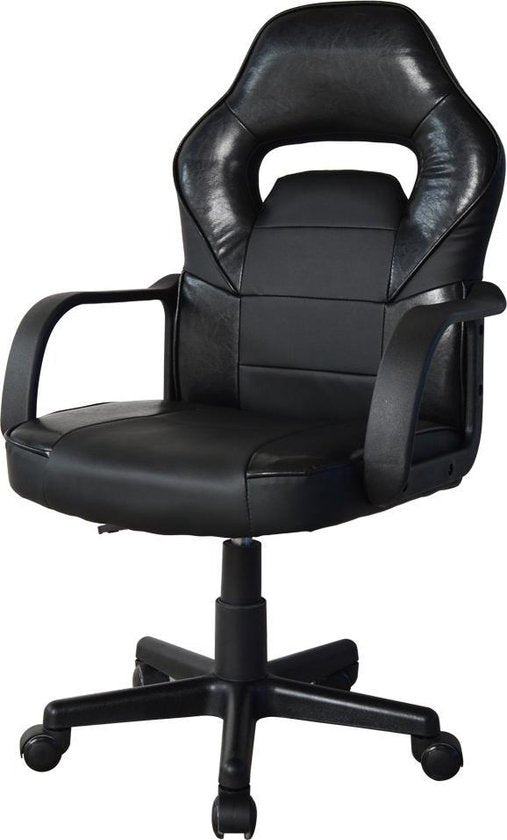 8720289509156 - Desk Chair höhenverstellbar - Schwarz - 52x47x112cm