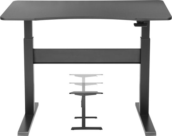 8720289509323 - Schreibtisch Sitz-Steh - Laptop-Computer-Tisch - höhenverstellbar - 120 x 675 cm