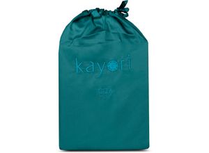 8720289631550 - Spannbettlaken KAYORI Giza Laken Gr B L 90 cm x 220 cm 1 St Mako-Satin 90 x 220 cm 35 cm blau (petrol) 100% Baumwolle-Satin