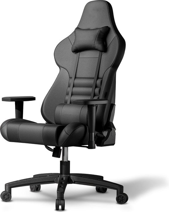 8720299013544 - Spielestuhl ELO - Gaming Chair - Ergonomischer Bürostuhl - Game Chair - Verstellbar - Gaming Chair - Schwarz