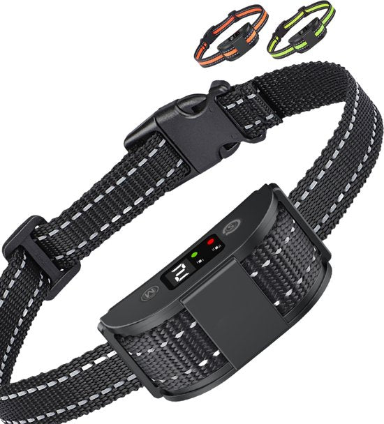 8720299605169 - Anti-Bell-Halsband Pro - stoßfreies Erziehungshalsband - für kleine und große Hunde - wasserdicht - wiederaufladbar - Vibration und Audio - 2 zusätzliche Halsbänder