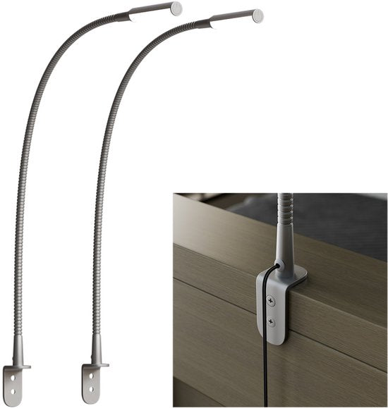 8720299995253 - Leselampe für das Bett - Nachtlicht dimmbar - 2 Bettlampen - Bettlampe für das Schlafzimmer - Leselampen für das Kopfteil - Leselampe für Erwachsene