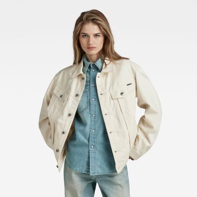 8720347339664 - Oversized Western Jacke Evergreen - Beige - Damen