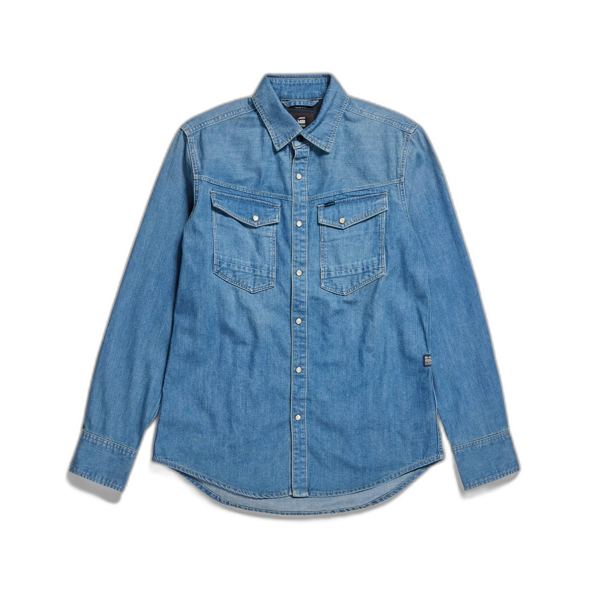 8720347783863 - Schmal geschnittenes Jeans-Überhemd G-Star 8720347783863 - Schmal geschnittenes Jeans-Überhemd G-Star