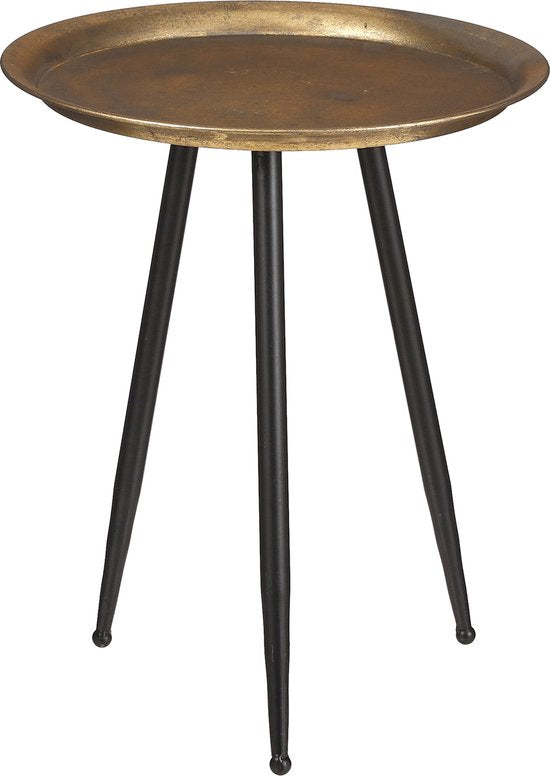 8720362083412 - Belda Beistelltisch - H43 x Ø35 cm - Metall - Gold