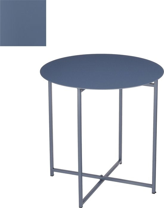 8720362205012 - Mikki Beistelltisch - H40 x Ø40 cm - Metall - Blau