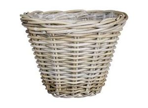 8720362222514 - Korb Marcia Rattan Ø 35 x 25 cm grau