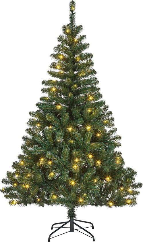 8720362261063 - Trees Bedford Künstlicher Weihnachtsbaum mit LED-Lichtern - H185 x Ø110 cm - Grün