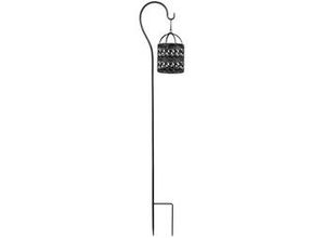 8720362277996 - Mica Gartenstecker Laterne schwarz 16 x 9 x 85 cm