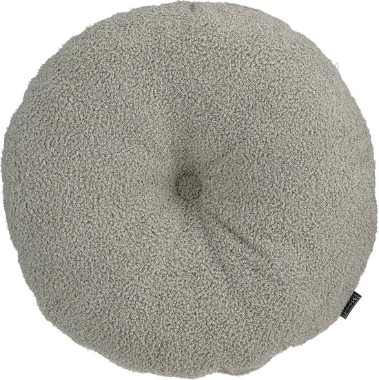 8720362321286 - Collection Nadine Dekoratives Kissen - Ø40 cm - Recyceltes Polyester - Grau