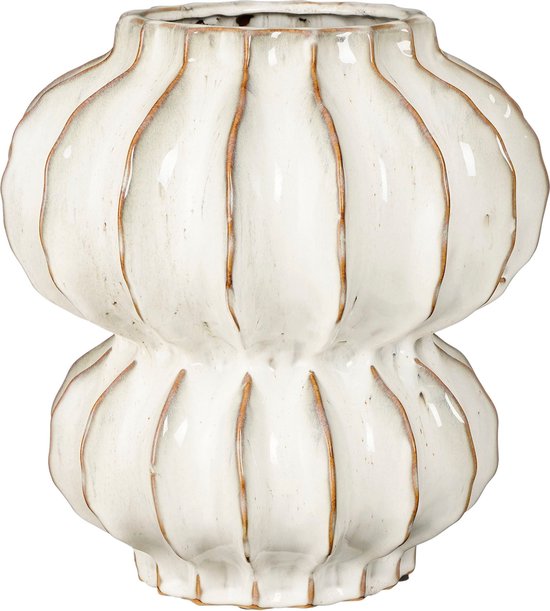 8720362341826 - Altea Vase - H35 x Ø33 cm - Keramik - Off White