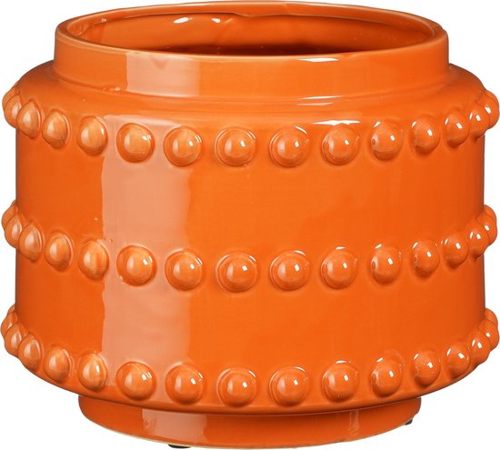 8720362379331 - Boaz Blumentopf - H19 x Ø22 cm - Keramik - Orange