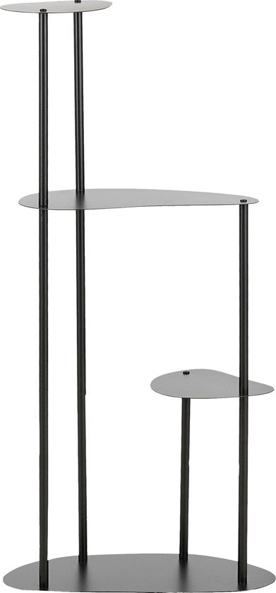 8720362592969 - Fonda Pflanztisch - L48 x B27 x H100 cm - Metall - Schwarz