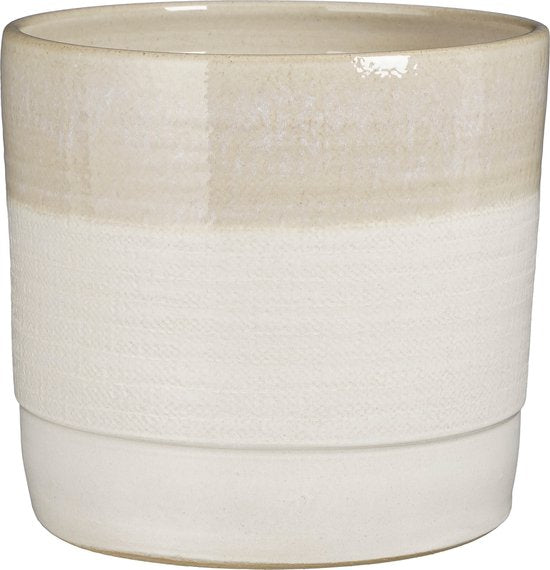 8720362672470 - Olof Blumentopf - H24 x Ø26 cm - Terracotta - Creme 8720362672470 - Olof Blumentopf - H24 x Ø26 cm - Terracotta - Creme
