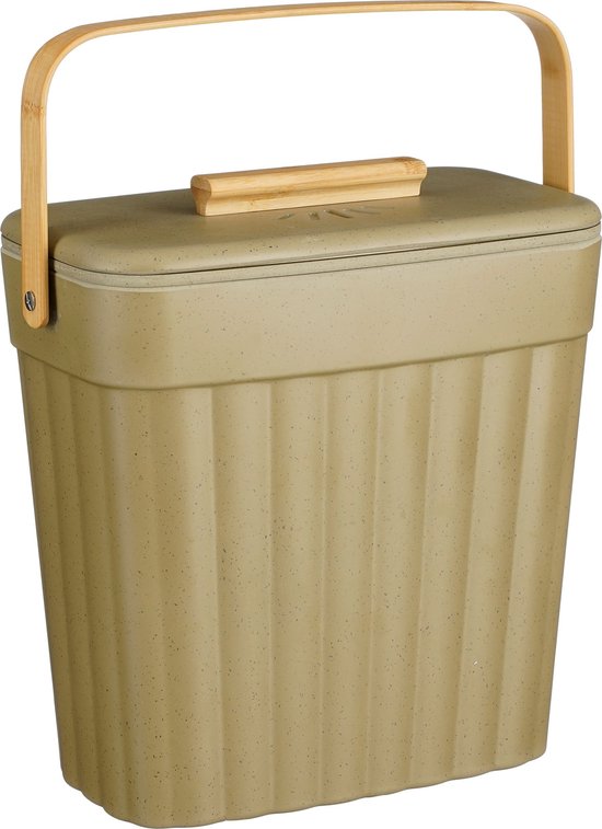 8720362951674 - Manja Abfalleimer - 7 Liter - Bambus - Grün
