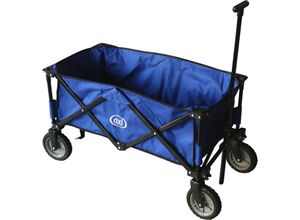 8720365061295 - AB110 Faltbarer Bollerwagen Blau Faltwagen   Gartenwagen   Handwagen - Blau - AXI