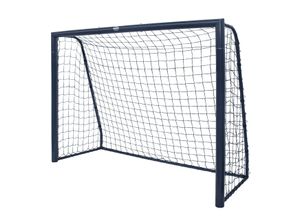 8720365061882 - - Fußballtor Kylian in Anthrazit Fussballtor aus Metall 220x80x170 cm Für Kinder & Erwachsene - Grau