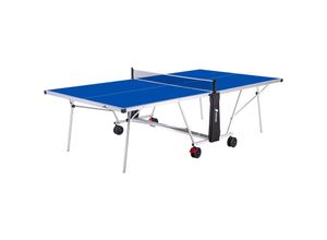 8720365063107 - Tischtennisplatte Deluxe 2800 klappbar in Blau Indoor & Outdoor klappbarer Tischtennistisch mit verstellbaren Beinen und Netz Ping Pong Tisch für