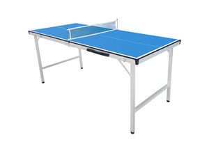 8720365063121 - Tischtennisplatte Mini 1500 Klappbar in Blau Indoor klappbarer & tragbarer Tischtennistisch Ping Pong Tisch für Kinder & Erwachsene 150 x 67 x 69 cm