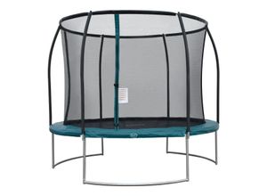 8720365068010 - Boston Trampolin rund mit Netz Ø 305 cm in Grün Inground & Onground Trampolin für Kinder mit Umrandung Für den Garten   Outdoor - Grün