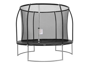 8720365068034 - Boston Trampolin rund mit Netz ø 305 cm in Schwarz Inground & Onground Trampolin für Kinder mit Umrandung Für den Garten   Outdoor - Schwarz - AXI