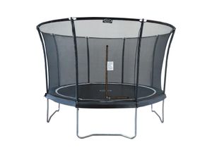 8720365068096 - Denver Trampolin rund mit Netz ø 366 cm in Schwarz Onground Trampolin auf Füßen für Kinder mit Umrandung Für den Garten   Outdoor - Schwarz - AXI