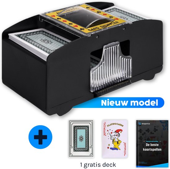 8720387371433 - Automatischer Kartenschüttler - Inklusive Spielkarten und E-Book - Batteriebetrieben - Schüttler - Kartenschüttler - Spielkartenschüttler - Kartenschüttler
