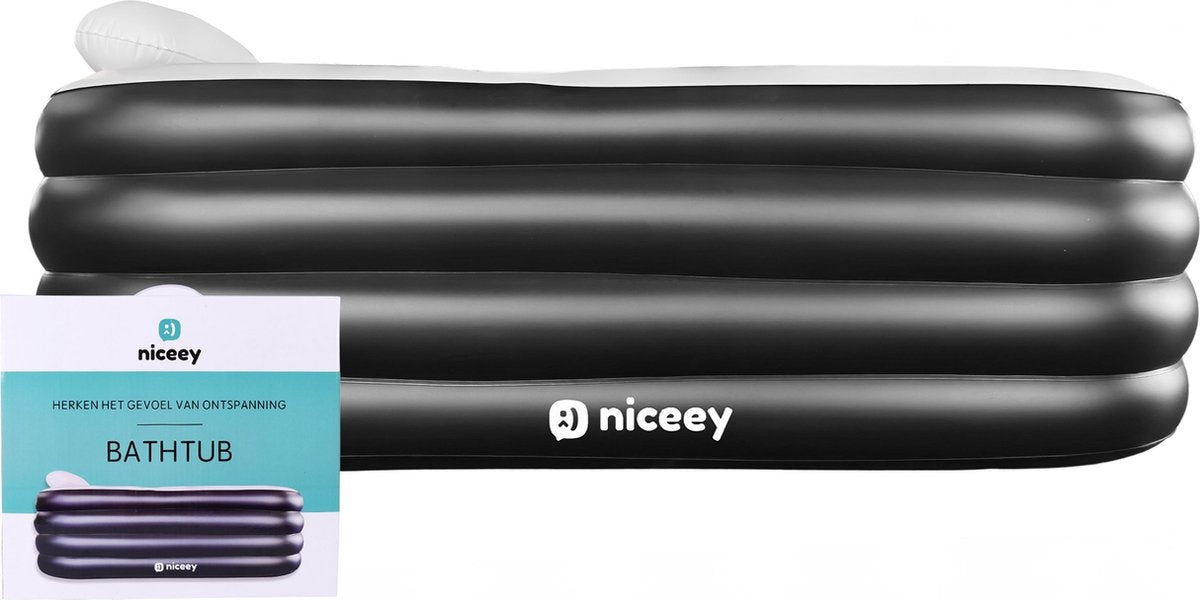 8720387757275 - Niceey Aufblasbare Badewanne - Sitzbadewanne - Schwarz