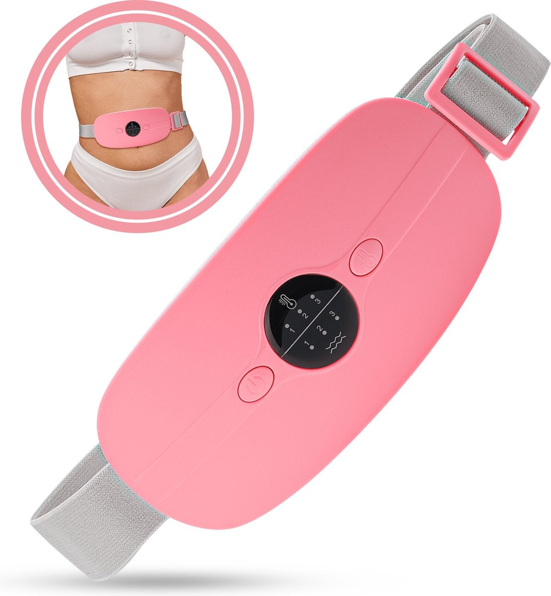 8720387823451 - MoreWomenÂ¬Ã† MVK01 - Menstruationswärmeband - Menstruationsschmerzen lindern - Elektrische Kanne - Pink