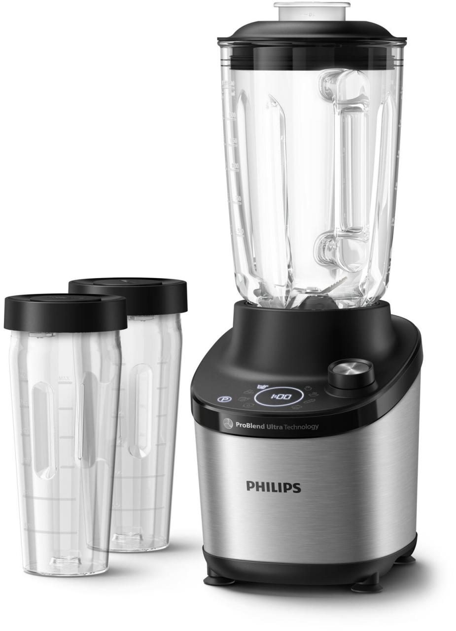 8720389013591 - PHILIPS HR3760 10 Serie 7000 Standmixer Metallic Schwarz (1500 Watt Max Fassungsvermögen des Behälters 2 Liter Nutzbares Behälter-Fassungsvermögen 18 Liter)