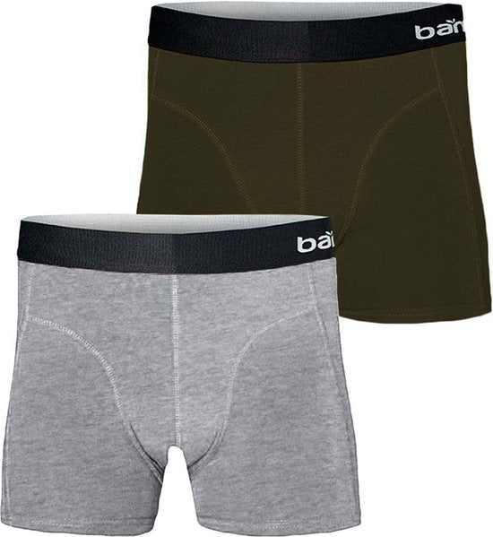 8720566169103 - Boxershorts Basic Herren Viskose Grau Braun 2 Stück Größe M