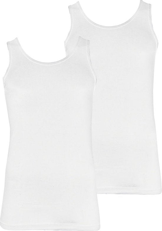 8720566376273 - Bambus - Hemden Männer - Unterhemd Männer - 2er-Pack - Weiß - M - Tanktop Männer - Singlet Männer - Bambus - Apollo