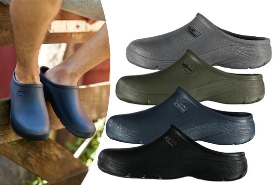 8720566571852 - Xq Footwear Herren Garten Clog Grün - Schuh Clogs - 46