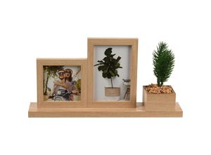 8720573155229 - Home Styling - Bilderrahmen mit einer Kunstpflanze 37 x 7 x 19 cm