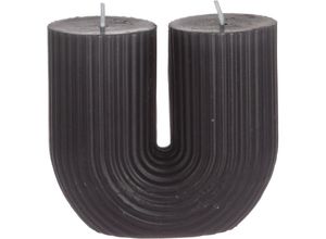 8720573253017 - Home Styling - Doppelkerze anthrazit 9 cm