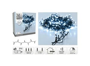 8720573257831 - Ledkia - LED-Girlande Außen Schwarzes Kabel Kaltes Weiss 18m Kaltes Weiß 5000K 18 m