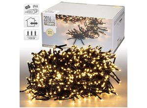 8720573269346 - LED Büschel Lichterkette 145m mit 2016 LEDs Warmweiß Strombetrieb IP44 Wasserdicht Innen Außen Weihnachtsbeleuchtung Weihnachtsbaum