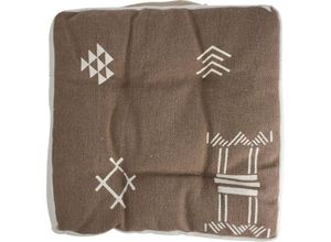 8720573497169 - Home Styling - Stuhlkissen Baumwollbezug ethnisches Muster 40 x 40 x 6 cm