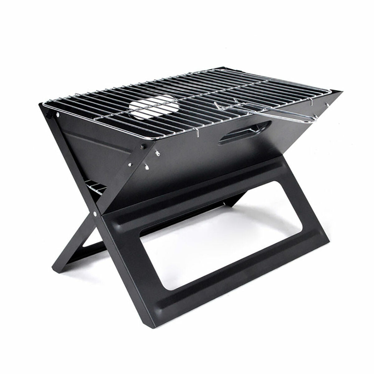 8720573510042 - Folding Portable Barbecue for use with Charcoal X-shaped 45 x 30 x 35 cm Iron