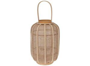 8720573511865 - H&s Collection - Hängelaterne Rattan 28x40 cm Beige Beige