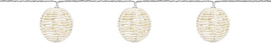 8720573517591 - Mini warmweiß LED-Lichtergirlande 10 Rattankugeln - EXCELLENT HOUSEWARE