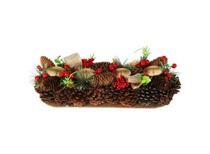 8720573728850 - Home Styling - Adventskranz mit Zapfen Kerzenhalter 41 cm