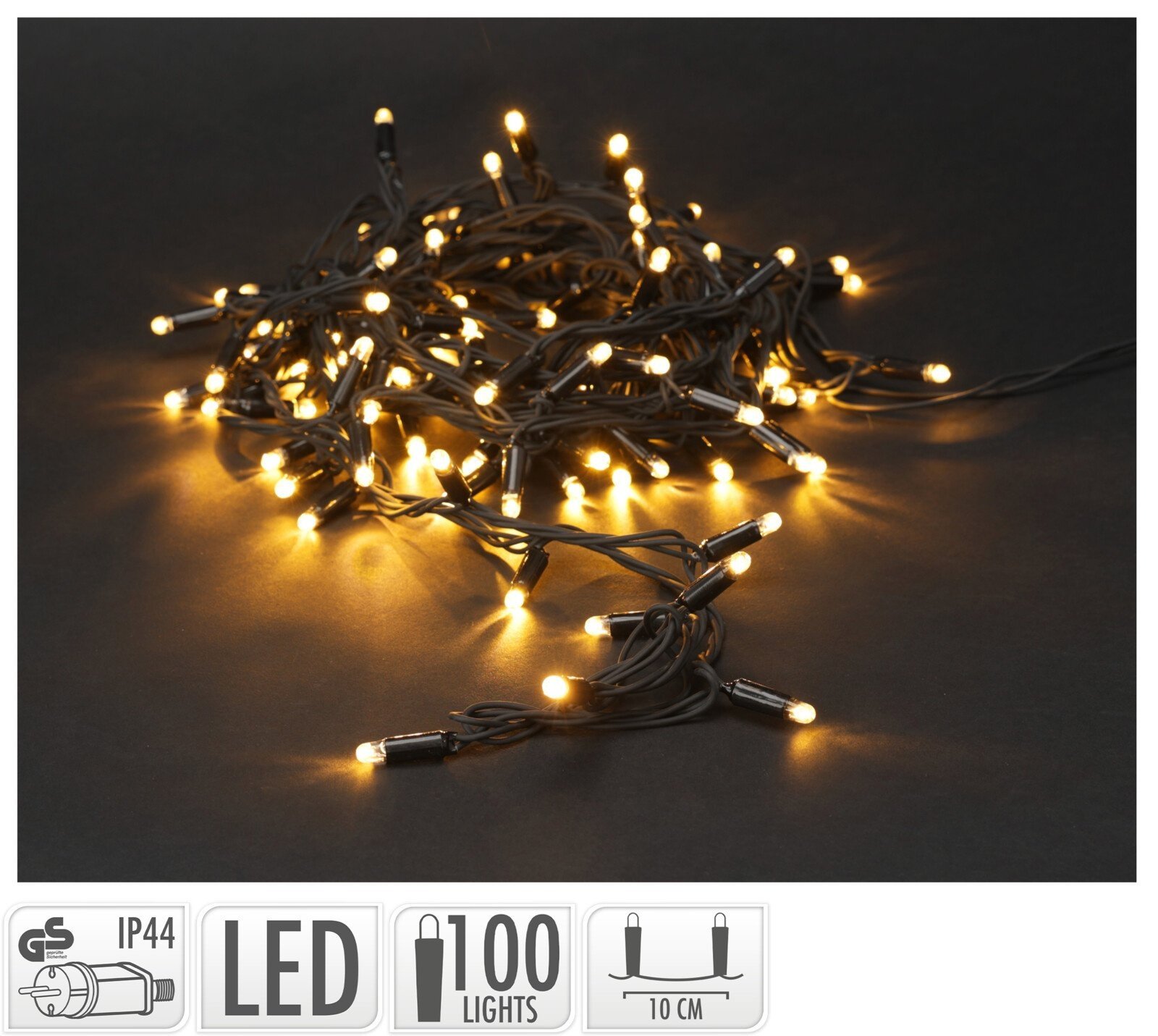 8720573747622 - Koopman Weihnachtsbeleuchtung 100 Led - Extra Warmweiß