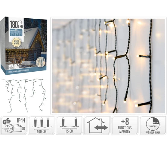 8720573808446 - Kurtyna LED CHRIST DECORATION AX8451300 6 m Stromversorgung