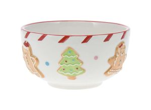 8720573822596 - Home Styling - Schale mit Weihnachtsmuster gingerbread 12 cm