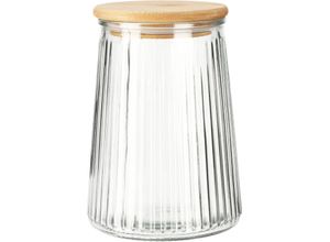 8720573906753 - Glasbehälter mit Bambusdeckel luftdichter Verschluss